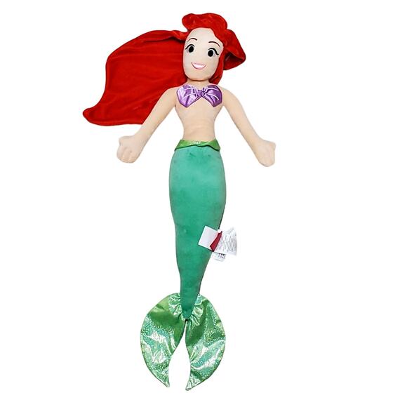 Disney The Little Mermaid Plush Ariel Sebastian Beanie Lot of 2 Bundle - Picture 3 of 7